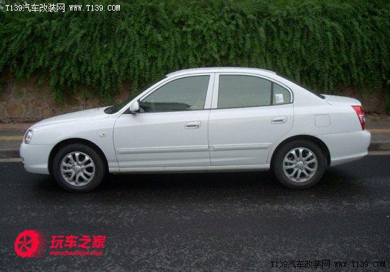 第七代伊兰特蓝色改装最帅效果 老伊兰特换血玩低趴(14)