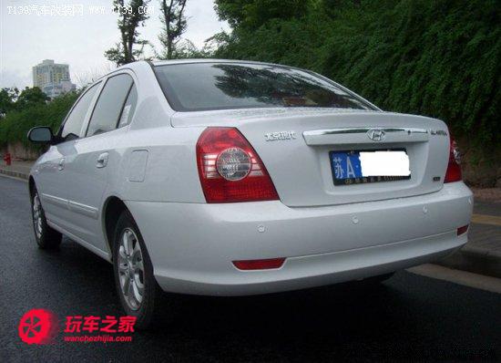 第七代伊兰特蓝色改装最帅效果 老伊兰特换血玩低趴(15)