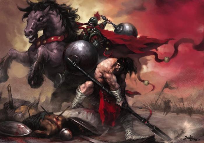 隋唐18条好汉的武力排名,单雄信排第18,罗成排第7