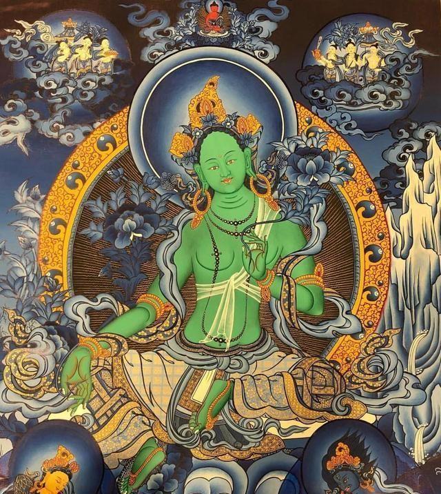 念绿度母心咒|福德吉祥,多财富贵,成一切善事,能灭一切业障!