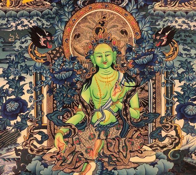 念绿度母心咒|福德吉祥,多财富贵,成一切善事,能灭一切业障!