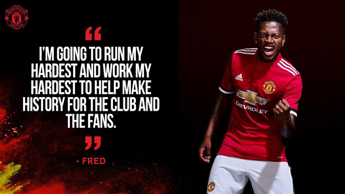 官宣:弗雷德正式加盟曼联,双方签约五年,转会费六千万