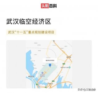 ​武汉临空经济区，虽没有湖北1号工程，未来十年内仍可融为一体