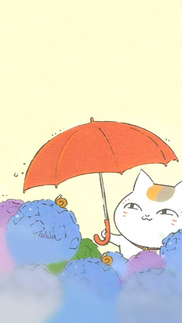 一组猫咪老师壁纸~夏目友人帐