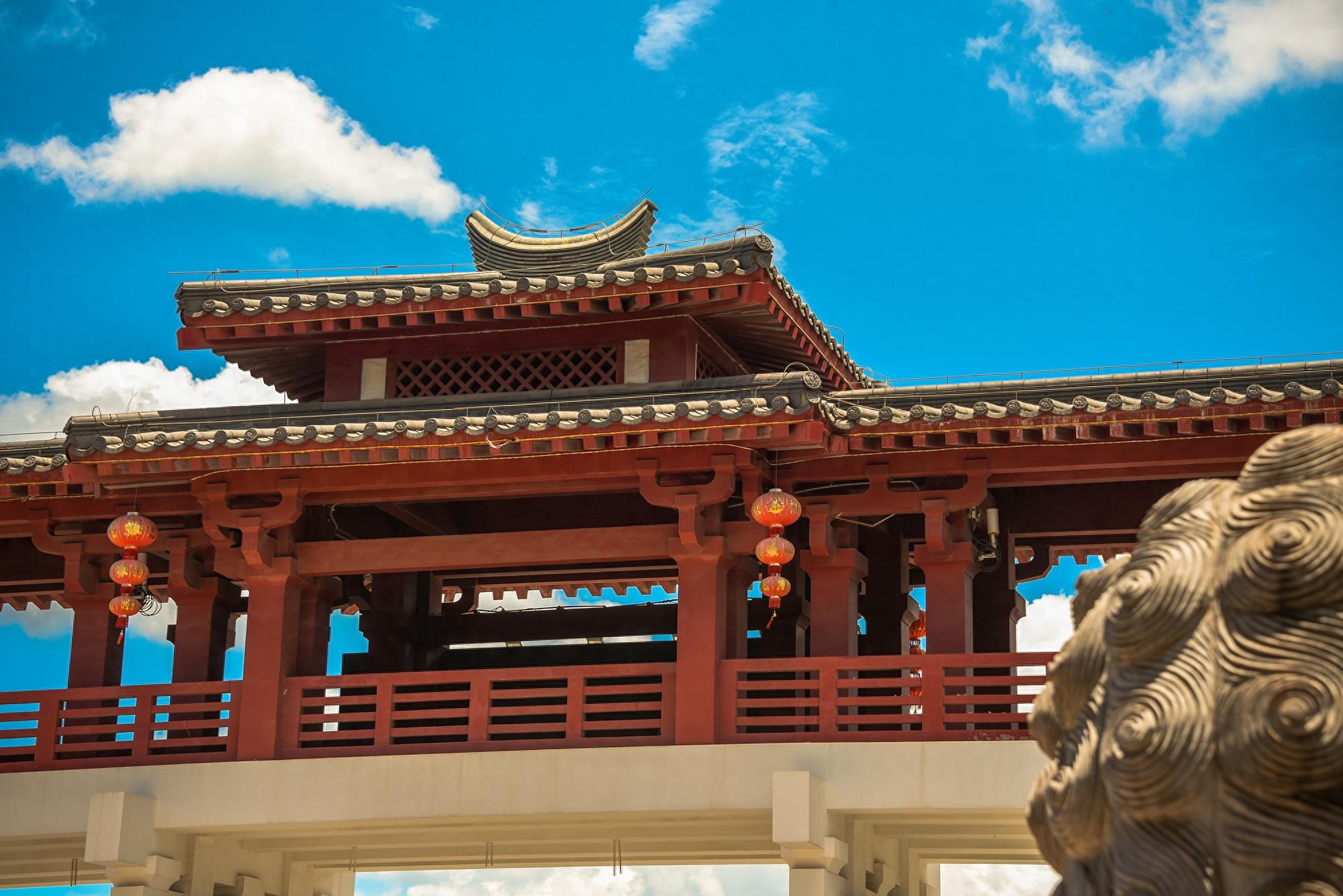 南中国最大的仿古集群式建筑群——深圳文博宫