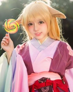 ​被全网嘲讽“肉装鲁班”后，王奕萌尝试狐仙cos，这动作又被骂了