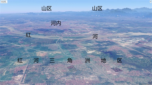 越南五大直辖市简略地形图,胡志明市,河内,海防,岘港和芹苴