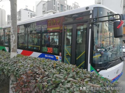 ​青岛公交308路线有了新型纯电动车