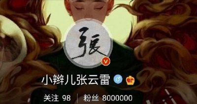 ​张云雷今涨粉多少(粉丝为张云雷做的事)