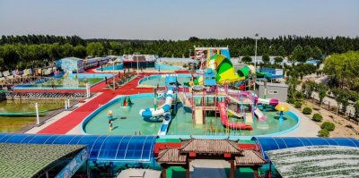 ​杨家寨主题乐园水上乐园！欢乐水寨，大型海浪池，超级大喇叭，七彩滑梯，螺旋