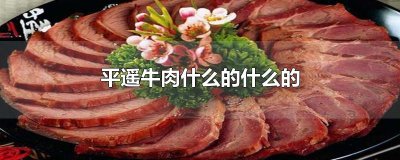 ​平遥牛肉什么的什么的