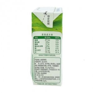 ​蒙牛纯牛奶的配料表