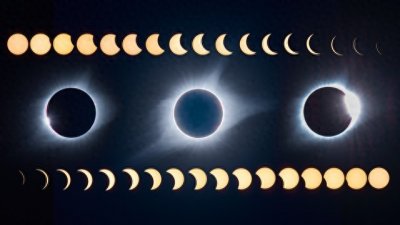 ​2024年唯一一次全日食，出现的时间及地点：