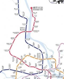 ​绵阳市轨道交通规划图（非官方，仅供娱乐）