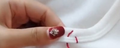 ​生活小妙招：卫衣领子大了怎么改小