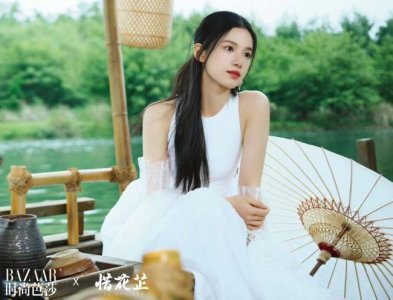 ​张婧仪《惜花芷》官宣 湖畔呢喃芭莎大片曝光