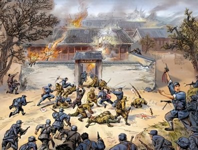 ​冀中五一大扫荡，日本人摧毁根据地，老百姓被肆意屠杀