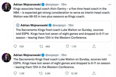 ​新赛季首位下课教练！国王解雇沃顿 带队68胜93负连续无缘季后赛