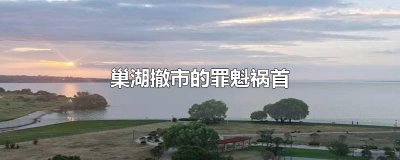 ​巢湖撤市的罪魁祸首