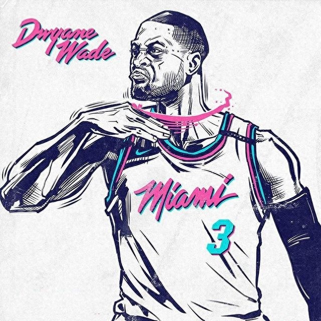 组图：国外网友制作的一组NBA球星炫酷漫画头像，你喜欢吗？