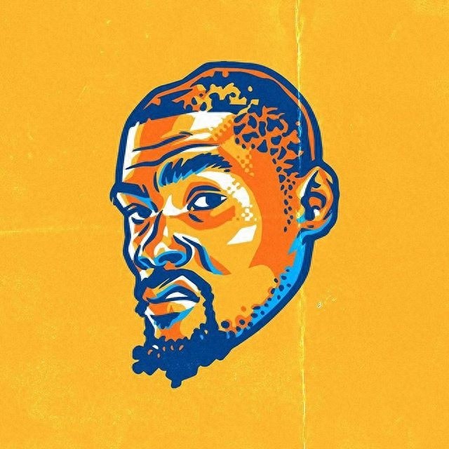 组图：国外网友制作的一组NBA球星炫酷漫画头像，你喜欢吗？