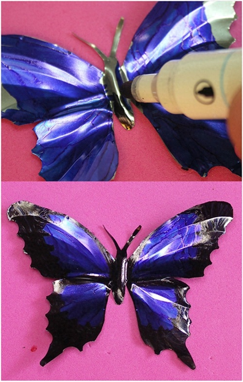 空的易拉罐别扔了,网友教你把它改造成一只栩栩如生的蝴蝶