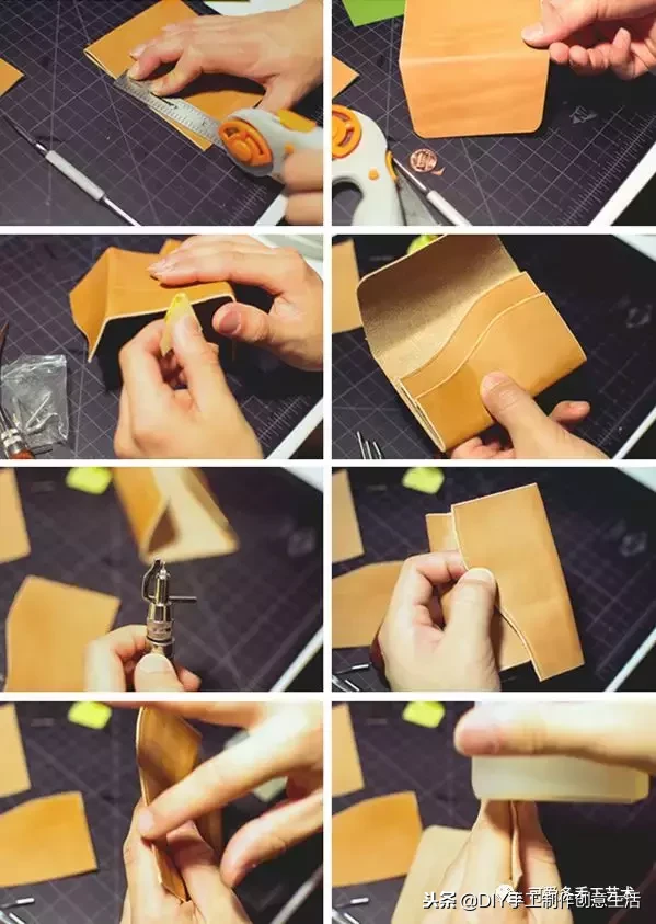 手工皮包制作教程 教你做一些实用又简单的零钱包、手机包